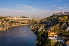 Infante Bridge across the Douro River, Porto, Portugal. Art Print